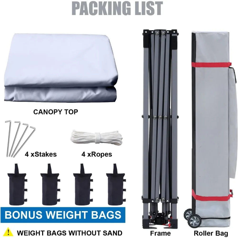 Heavy Duty Pop-up Canopy Tent with Sidewalls