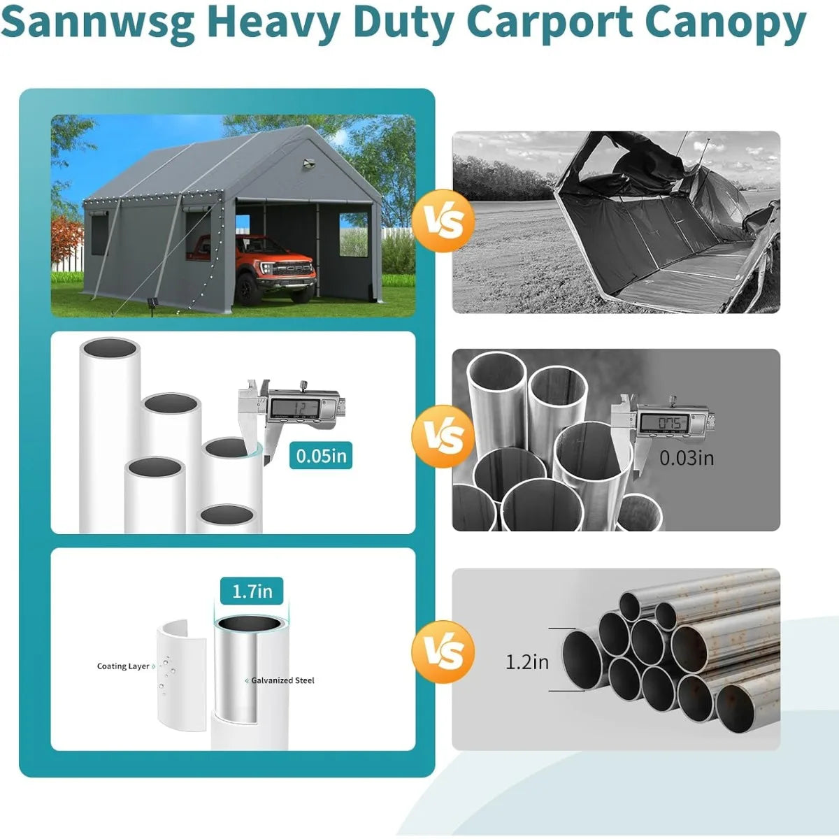 Heavy Duty Carport Canopy