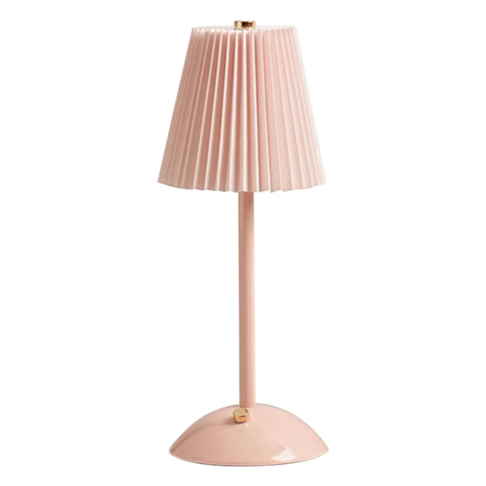 Pleated Shade Nightstand Lamp