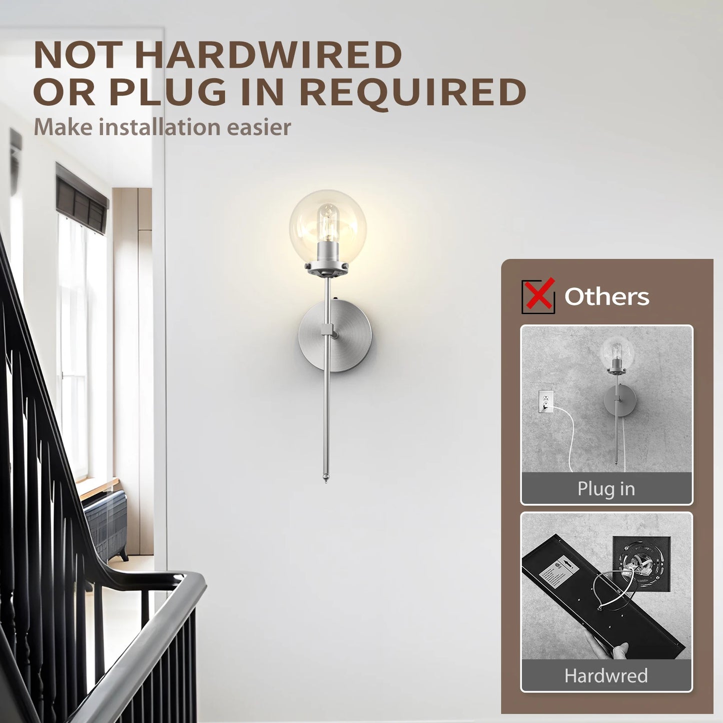 Battery Operated Wall Sconce