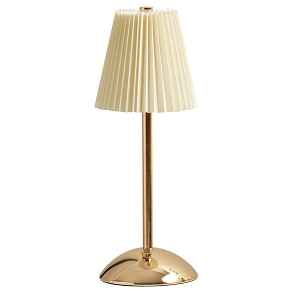 Pleated Shade Nightstand Lamp