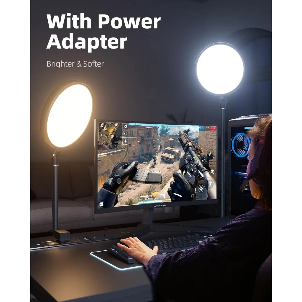 Ring Light with Stand and Phone Holder Kit