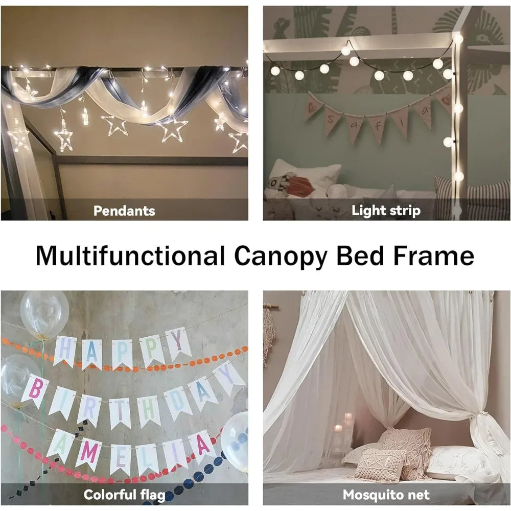 Wood House Bed, Twin Size,