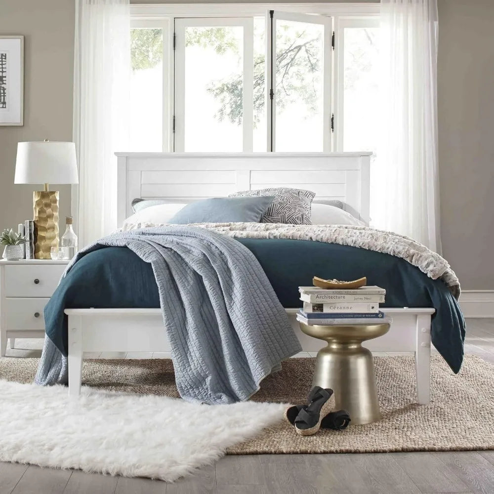 Queen Size Greenport Solid Wood Platform Bed