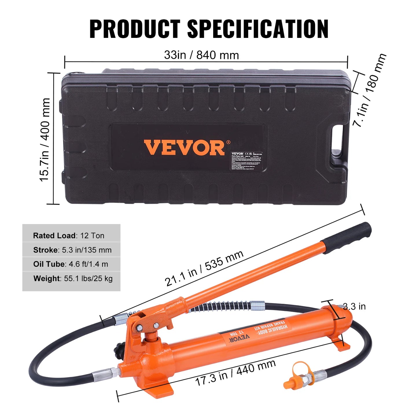 Power Hydraulic Cylinder Jack
