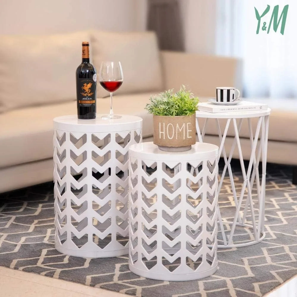 Set of 3 Stacking Coffee Tables