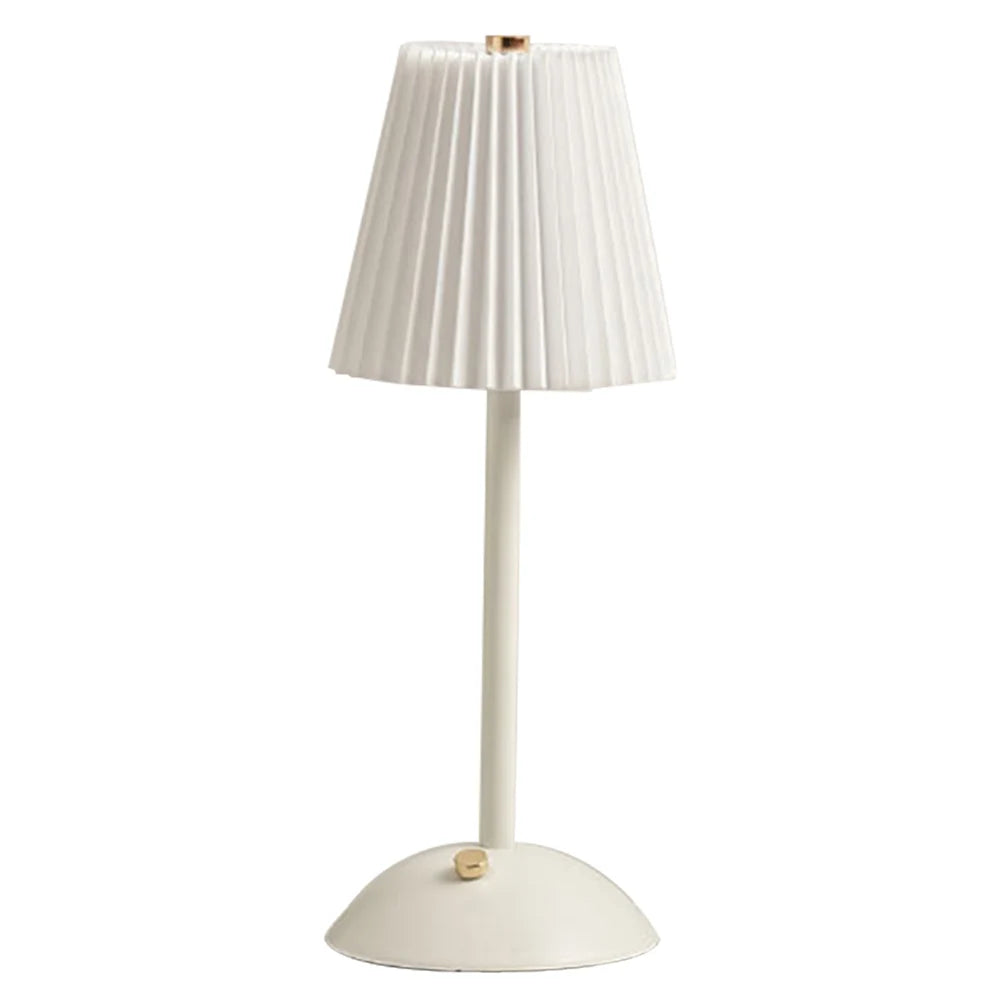 Pleated Shade Nightstand Lamp