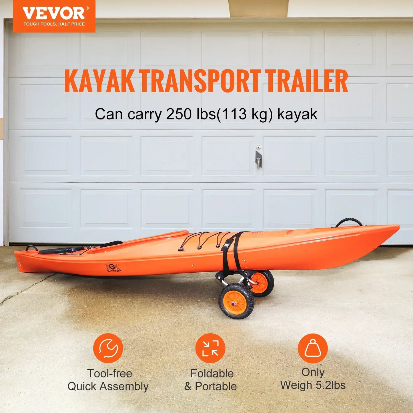 Heavy Duty Kayak Cart