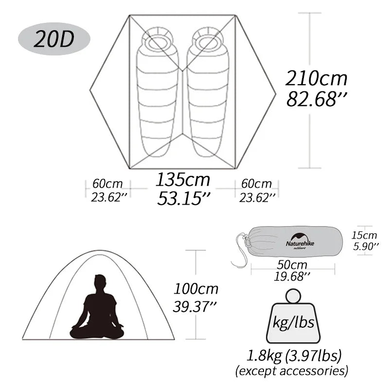 2 Person Backpacking Tent