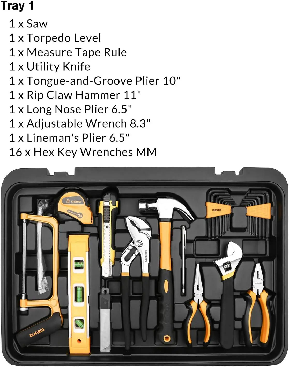 258 Piece Tool Kit with Rolling Tool Box