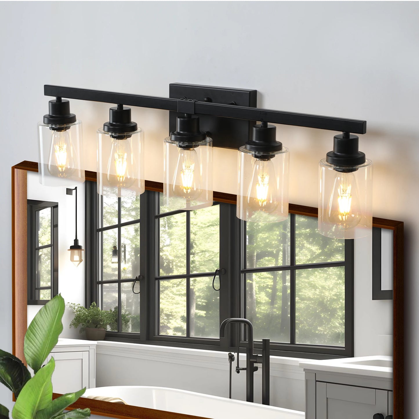 5-Lights Farmhouse Vanity Lights Fixture