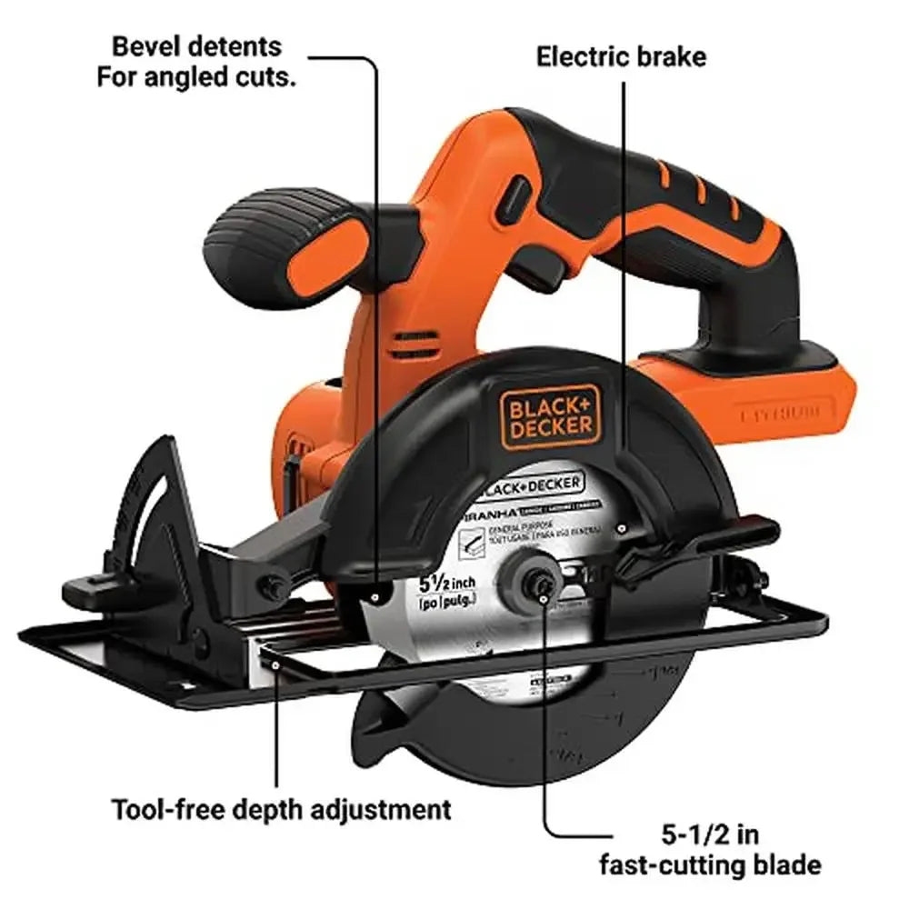 20V 5-1/2" Cordless Circular Saw