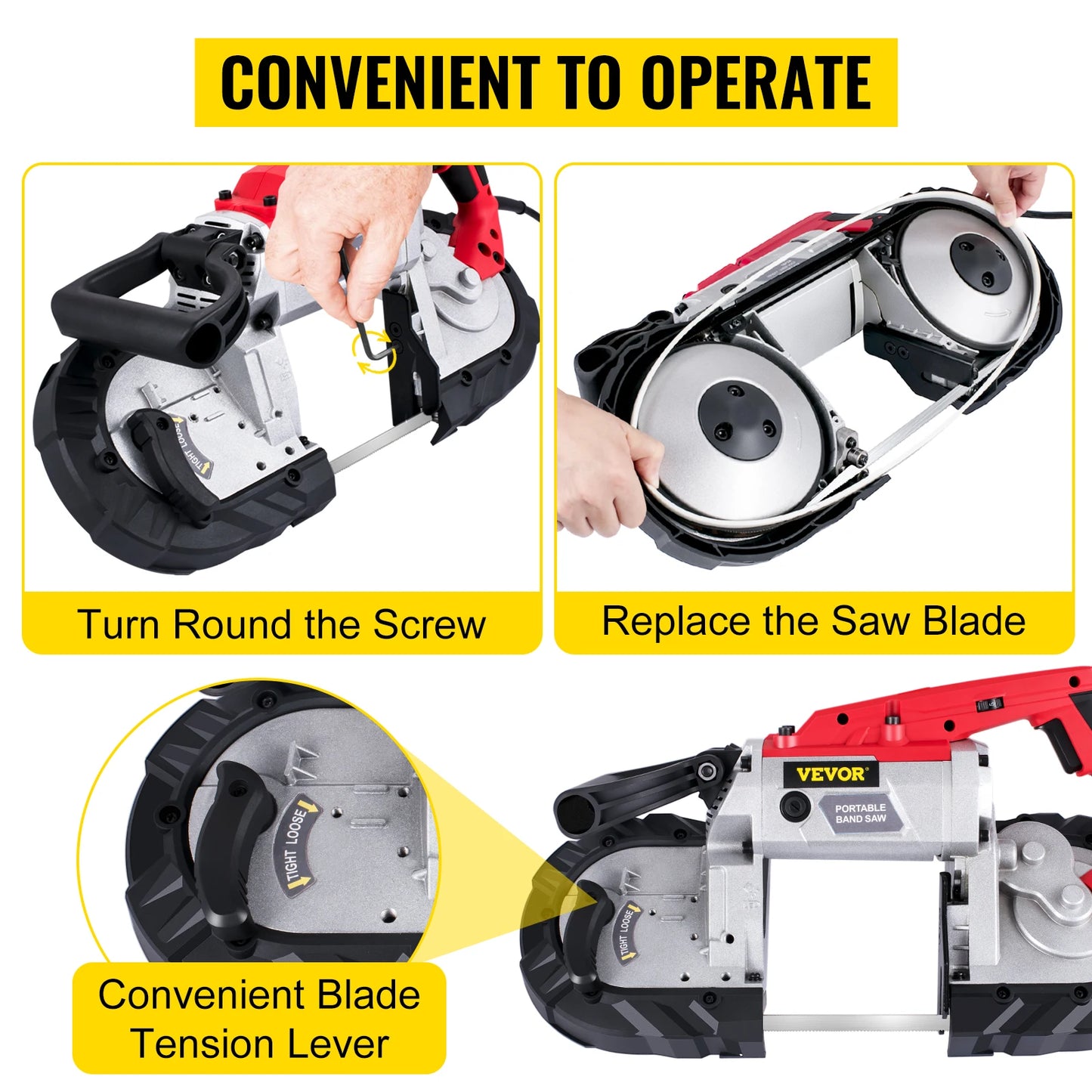 Portable Band Saw 5Inch Cutting Capacity