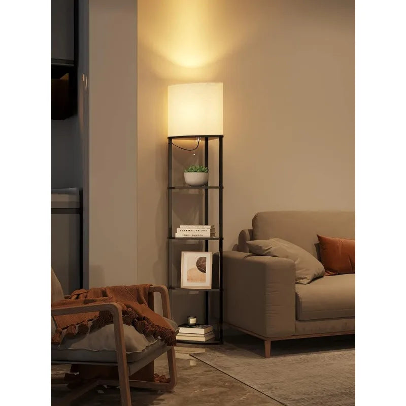 Corner lamp 5-Tier Shelf Floor Lamp Display