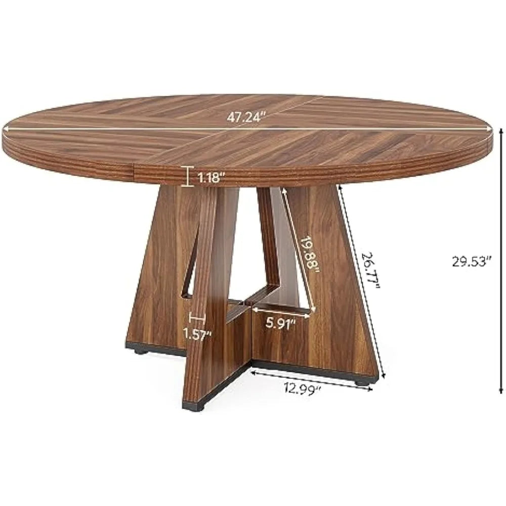 Round Dining Table for 4