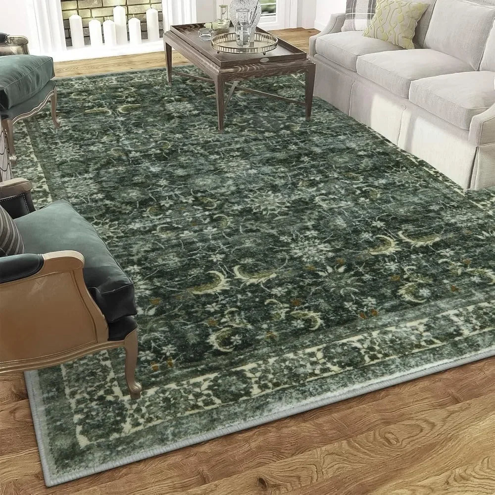 Washable Non-Slip Stain Resistant Rug, 8x10