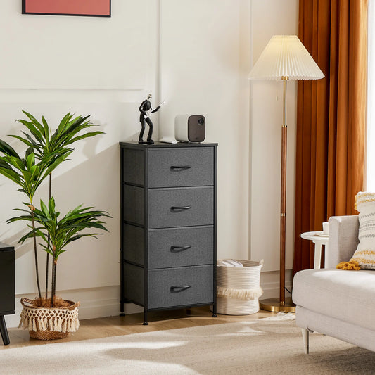 Dresser With 4 Fabric Drawers