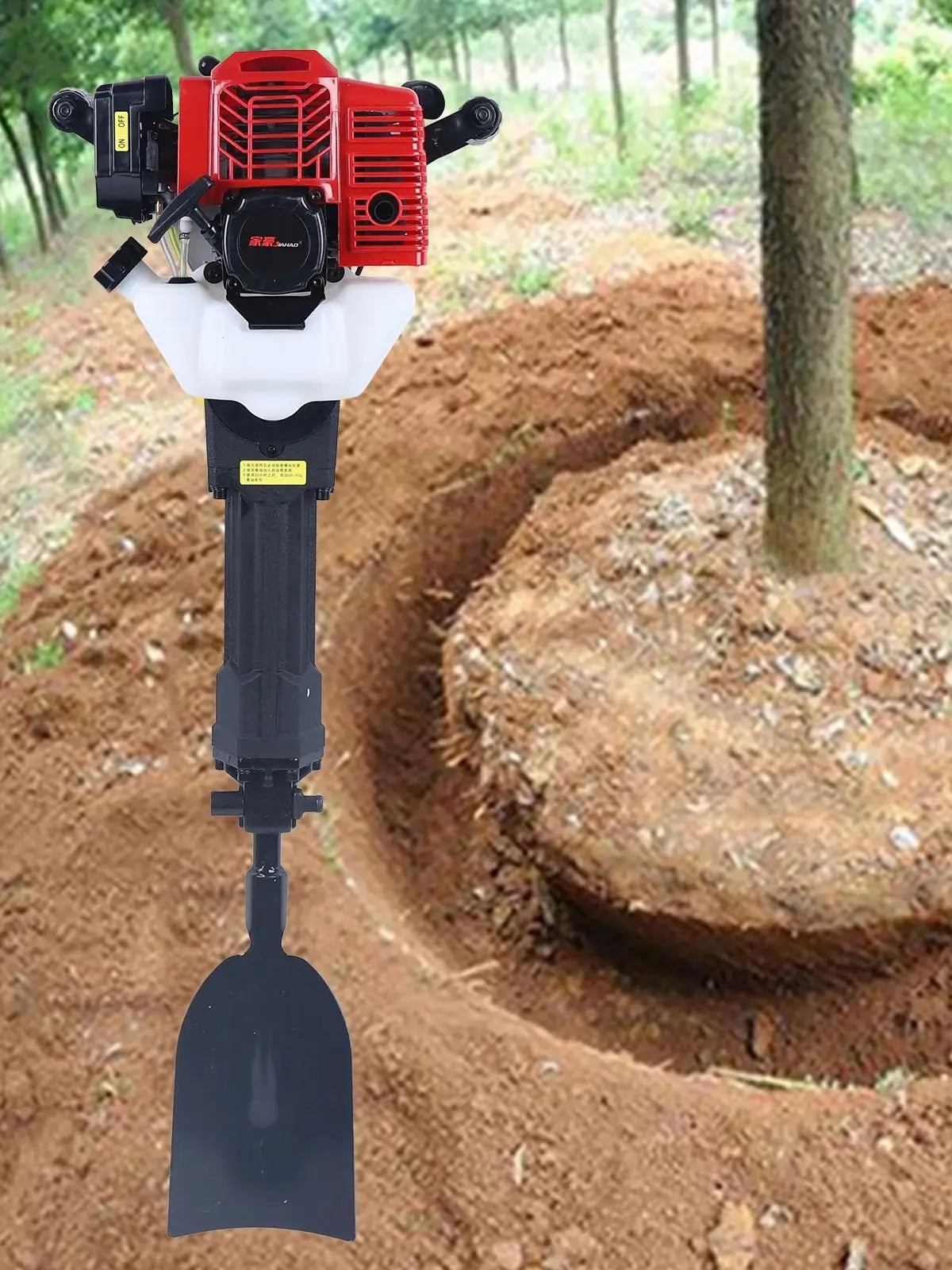 Handheld Trencher / Digger Machine Gas Powered Excavator