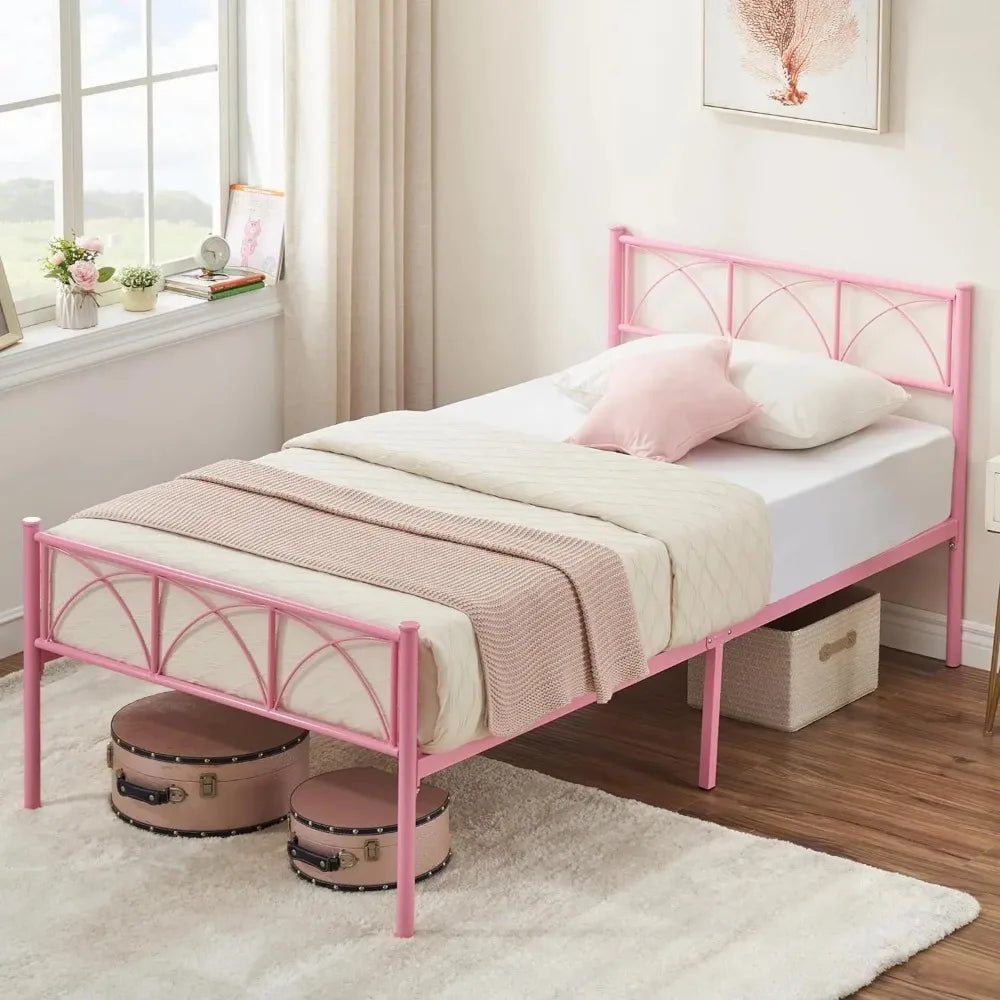 Platform Bed Frame with Headborad&Footboard